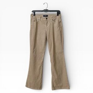 Talbots Petites Signature Boot Corduroy Pants Womens Size 4P Beige Cords Stretch